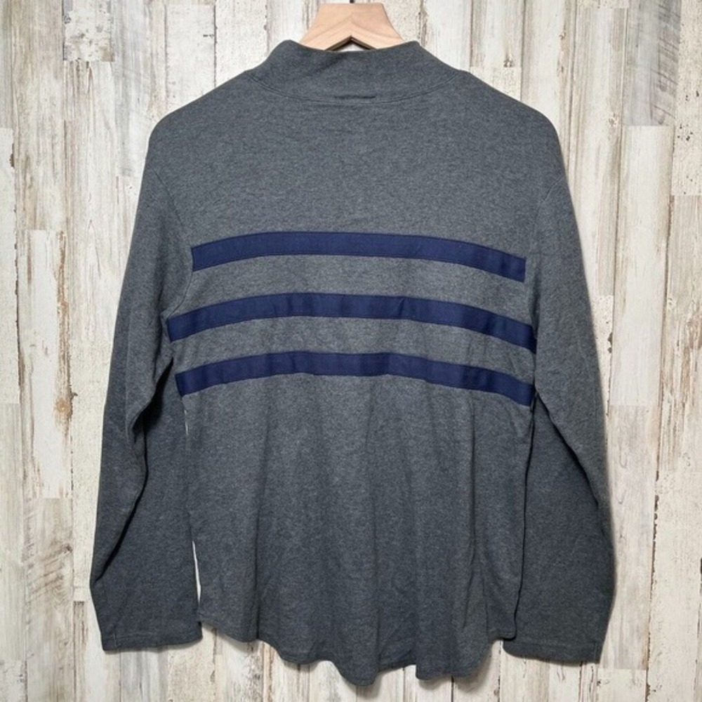 Vintage Tommy Hilfiger Gray Mock Neck Long Sleeve Shirt Spell Out Womens Medium - Picture 4 of 4